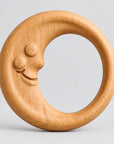 Organic Wooden Rattle Moon