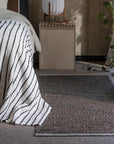 Nils Dark Brown/Dark Linen Rug 2' x 4'