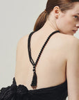Onyx Tassel Necklace