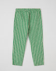 Pajama Pants in Green & Sand Gingham