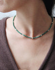 Takara Pearl & Malachite Necklace