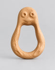 Organic Wooden Rattle Penguin