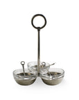 Pewter Condiment Caddy