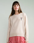 Rhys Crewneck Sweater in Oatmeal