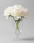 Ribbed Glass Footed Vase