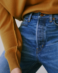 Jamie Haller Slouch Jeans in Deep Blue