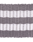 Shoreline Gray and White stripe