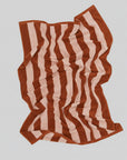 Striped Beach/Pool Towel in Blush & Terracotta
