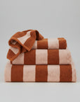 Striped Beach/Pool Towel in Blush & Terracotta
