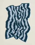 Striped Beach/Pool Towel in Sky & Peacock