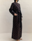 Sulis Robe in Tabac & Noir M/L
