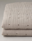 Tack Stitch Throw in Natural