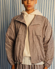Taffeta Check Anorak Blush