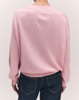 Tahra Cashmere V-Neck in Pale Pink
