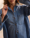 The Essential Denim Shirt in Timeworn Indigo