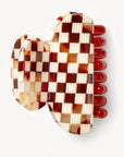 Tortoise Checker Mini Hair Claw