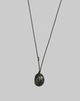 Tourmaline Pendant with Diamond Charm