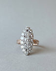 VIntage french marquise diamond ring