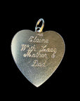 Vintage Cupid Heart Charm
