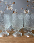 Vintage Stemmed Water Goblets