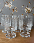 Vintage Stemmed Wine Glasses