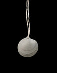 White Shell Amulet .03 on Nude Silk