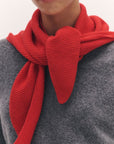 XL Fionn Cashmere Foulard in Poppy Red