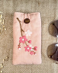 Embroidered Padded Glasses Case