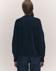 Balla Slouch V Neck Sweater in Navy