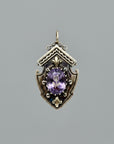 antique victorian shield pendant