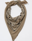 Cashmere Bandana in Khaki