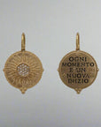 "Every Moment is a New Beginning" Sun Charm