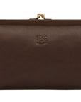 Il bisonte classic clutch in caffe