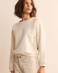 jamie haller daily sweatshirt natural white