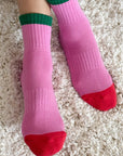 le bon color block pink