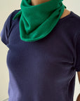 Cashmere Bandana in Kelly Green