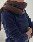 le bon cashmere shawl mocha