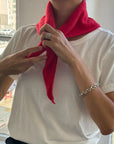 le bon shoppe cashmere bandana red