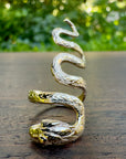 Vintage Gold Coiled Snake Ring