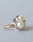 vintage akoya pearl ring
