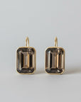 vintage smoky quartz earrings