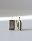 vintage smoky quartz earrings