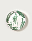 Green Splatterware Side Plates, Set/4