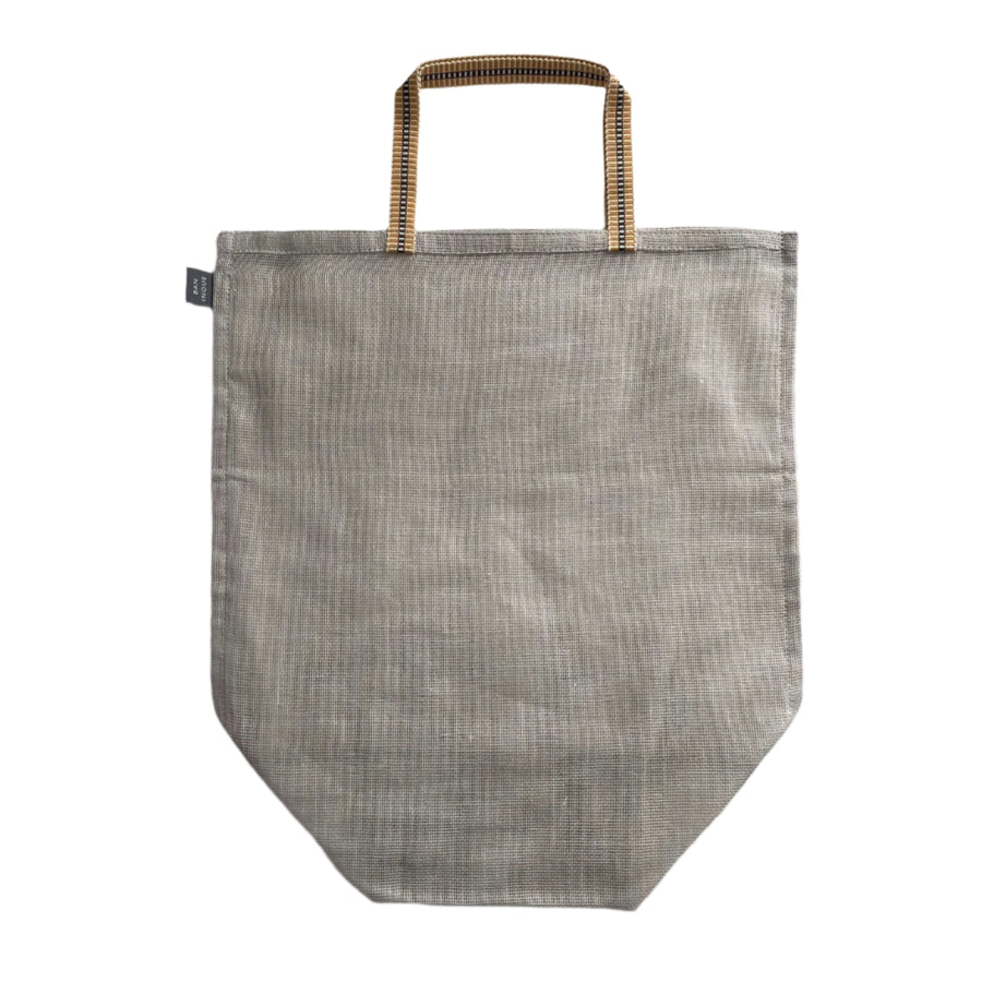 Cotton Gauze Net Bag in Grey