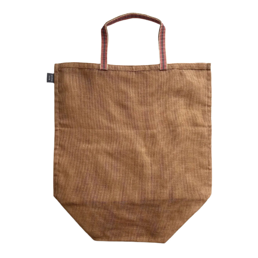 Cotton Gauze Net Bag in Tan