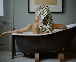 Madison Pool Towel/Sheet in Caper & Chalk
