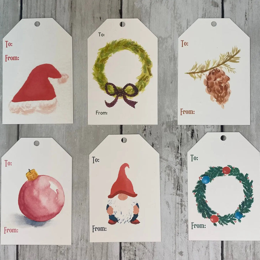 Handmade Christmas Gift Tags/Set of 6