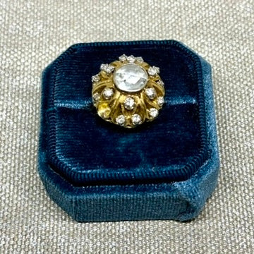 Vintage Royalty Ring with Rose Cut Diamond