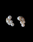 Vintage Akoya Pearl & Diamond Earrings