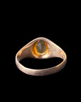Antique Citrine Flush Mount Ring